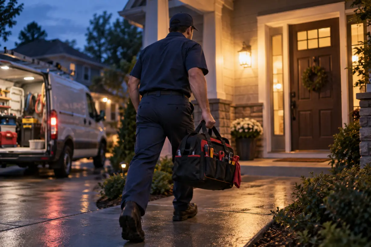Naples 24 Hour Plumber team responding to an after-hours plumbing emergency.